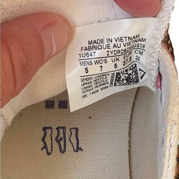 Converse Pearl Bling Low Top Womens Sneakers Size 7 Wedding Fancy - Picture 8 of 12